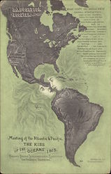 Kiss of the Oceans - Meeting of the Atlantic and Pacific Postcard