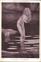 Musee Du Luxembourg P. Chabas--Au crepuscule Risque & Nude Postcard Postcard Postcard