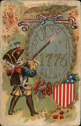 July 4 1776 Postcard