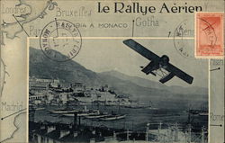 Le Rallye Aerien En 1914 A Monaco Aircraft Postcard Postcard Postcard