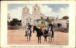 Colonel Theodore Roosevelt and Troopers of the Rough Riders Presidents Postcard Postcard Postcard