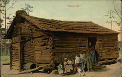 Black Sharecropper Family by Shack Postcard