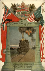 The International Limited Trains, Railroad Postcard Postcard Postcard