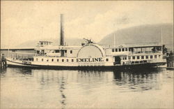 Photo of riverboat named EMELINE Postcard