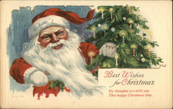 Best Wishes for Christmas Postcard