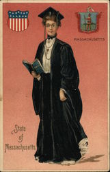 Graduate Student Massachusetts Postcard