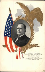 President William McKinley Presidents Postcard Postcard Postcard