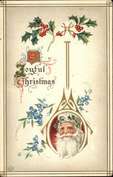 A Joyful Christmas Santa Claus Postcard Postcard Postcard