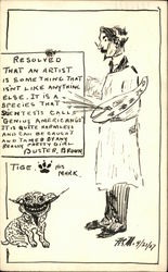 Buster Brown Comic Featuring Tige Postcard