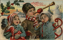 A Merry Christmas Children Postcard Postcard Postcard