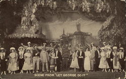 Scene from "Let George Do It" Theatre Postcard Postcard Postcard