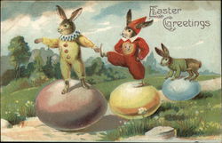 Easter Greetings Eggs Postcard Postcard Postcard