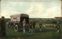 U. S. Motor Ambulance Postcard