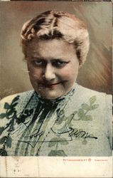 Portrait of Woman With Blonde Hair Postcard