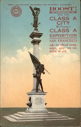 Native Sons' Monument, San Francisco, California Postcard