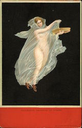 Bacchante Danseuse De Pompei Women Postcard Postcard Postcard