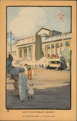 Modern Illustration - New York Public Library Art Postcard Postcard Postcard