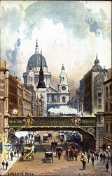 Ludgate Hill Tuck's Oilette Series Postcard Postcard Postcard