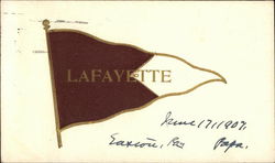 Lafayette College Pennant Postcard