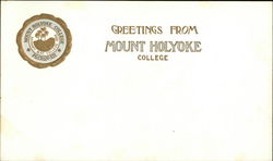 Greetings From Mount Holyoke College Postcard