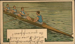 Columbia University Men's Rowing Team Postcard Postcard Postcard