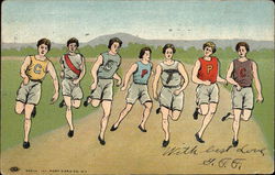 Ivy League Colleges Women's Track Postcard