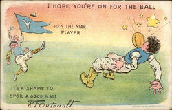 I Hope You're on for the Ball - Yale Postcard