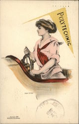 California Polytechnic Pennant Postcard