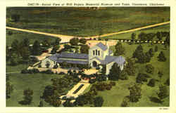 Aerial View Of Will Rogers Memorial Museum And Tomb Postcard