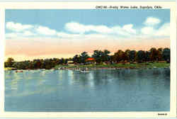 Pretty Water Lake Sapulpa, OK Postcard Postcard