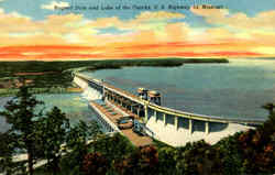 Bagnell Dam And Lake Of The Ozarks, U. S. Highway 54 Missouri Postcard Postcard