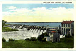 City Water Dam Postcard