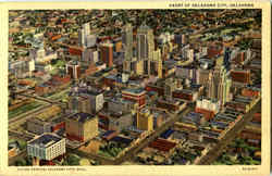 Heart Of Oklahoma City Postcard Postcard