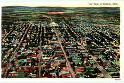 Air View Of Guthrie Postcard