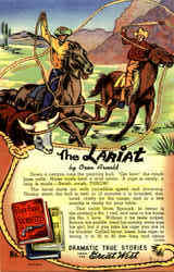 The Lariat Cowboy Western Postcard Postcard