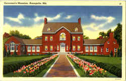 Governor's Mansion Annapolis, MD Postcard Postcard