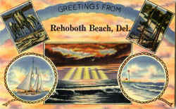 Greetings From Rehoboth Beach Delaware Postcard Postcard