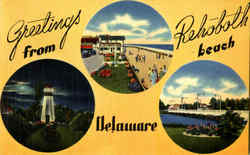 Greetings From Rehoboth Beach Delaware Postcard Postcard