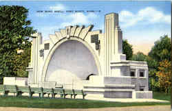 New Band Shell Fort Scott, KS Postcard Postcard