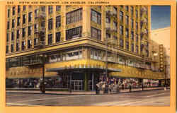 Fifth And Broadway Los Angeles, CA Postcard Postcard