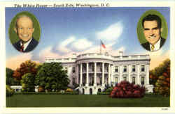 The White House South Side Postcard