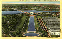 Lincoln Memorial And Arlington Memorial Bridge Washington, DC Washington DC Postcard Postcard