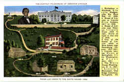 The Earthly Pilgrimage Of Abraham Lincoln Postcard