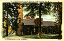 Church Attended By Franklin D. Roosevelt And Family Postcard