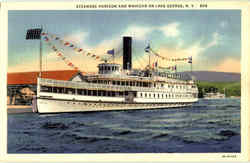 Steamer Horicon And Mohican On Lake George Postcard