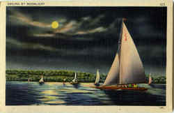 Sailing By Moonlight Postcard