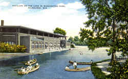 Pavilion On The Lake In Washington Park Milwaukee, WI Postcard Postcard