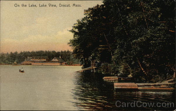On the Lake, Lake View Dracut, MA Postcard