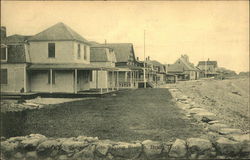 Cottages and Beach Showing Life Saving Station Brant Rock, MA Postcard Postcard Postcard