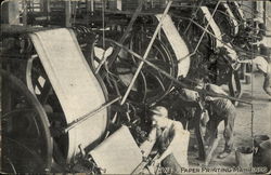 Wall Paper Printing Machines, S.A. Maxwell & Co. Postcard